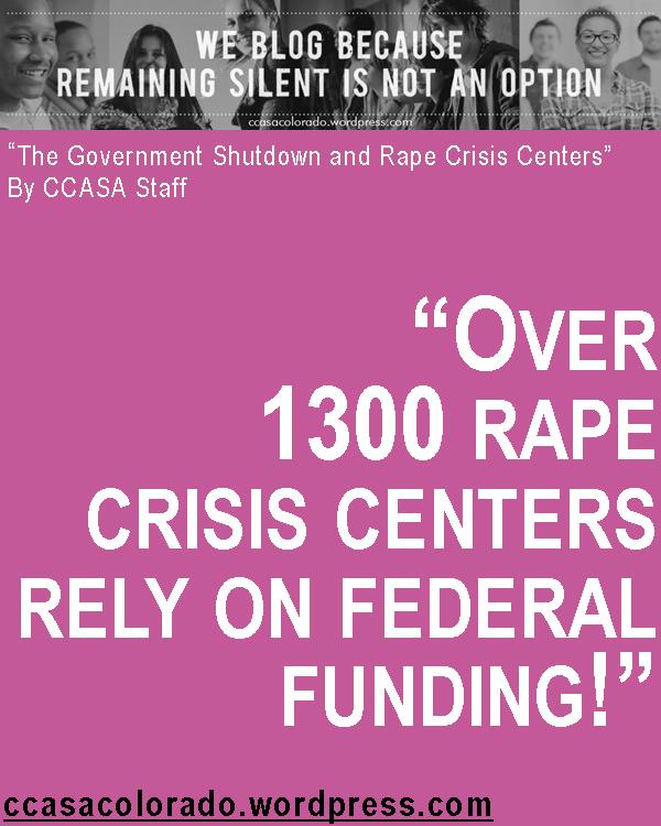 The Government Shutdown and Rape Crisis Centers
