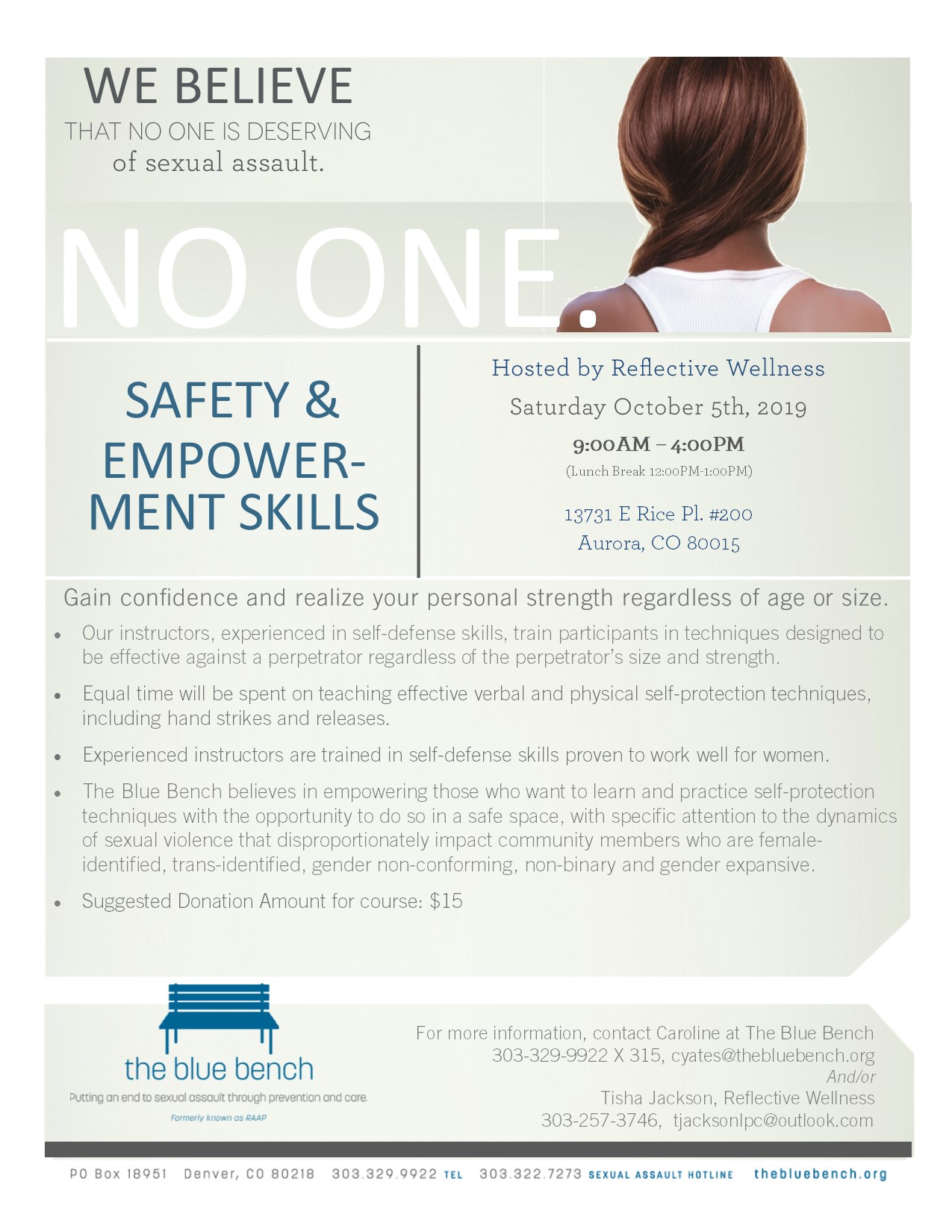 Safety And Empowerment Skills Colorado Coalition Against Sexual